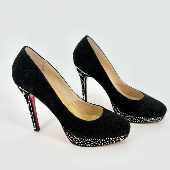 Christian Louboutin Eugenie Crystal Rhinestone Heels - Picture 4 of 14